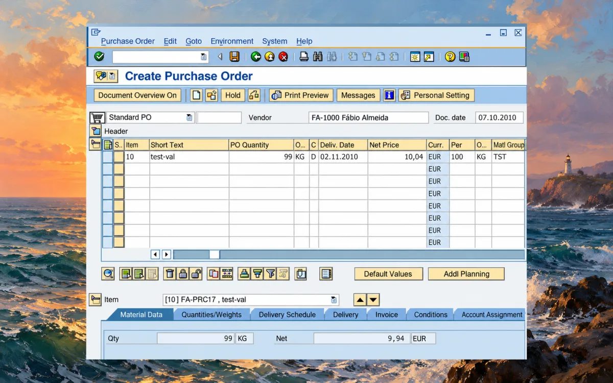 SAP GUI for Windows